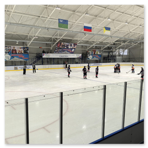 Нижневартовск, ЕКО-Спорт, Стальной хоккейный борт: размер 60х30м