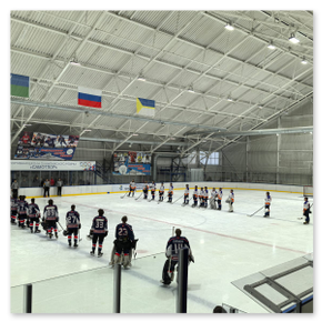 Нижневартовск, ЕКО-Спорт, Стальной хоккейный борт: размер 60х30м